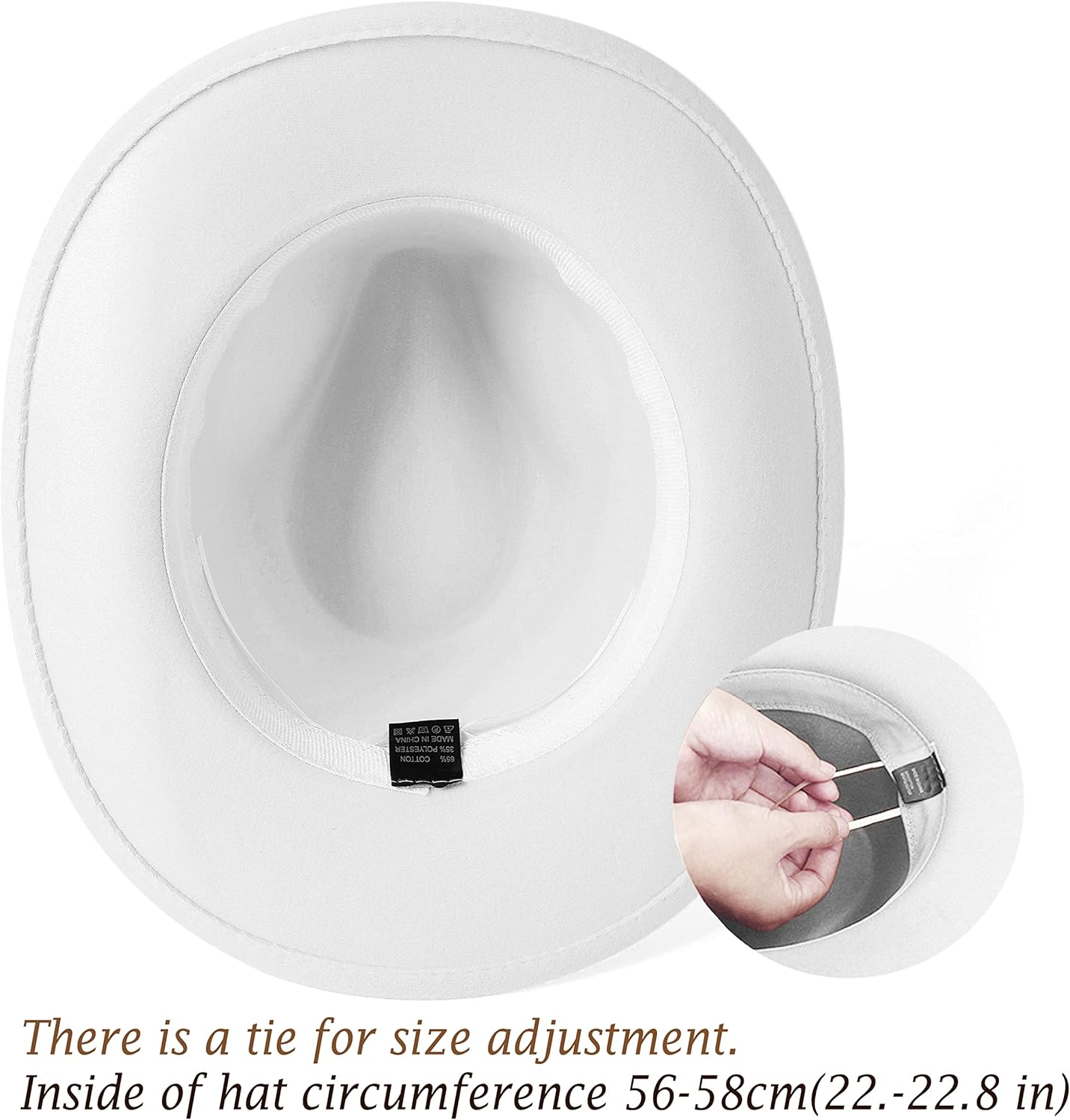 Rhinestone Cowgirl Cowboy Hat Shiny Wide Brim Hat for Party - Image 4