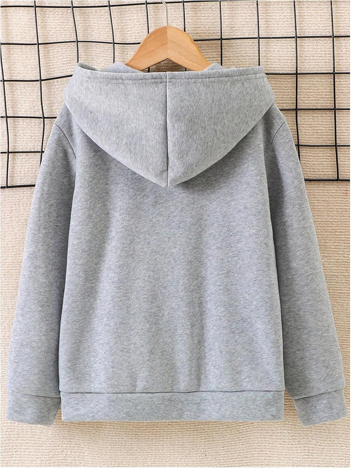 SHENHE Boy's Zip Front Loose Hoodie Casual Long Sleeve Sweatshirt Jacket with Pocket - Image 2