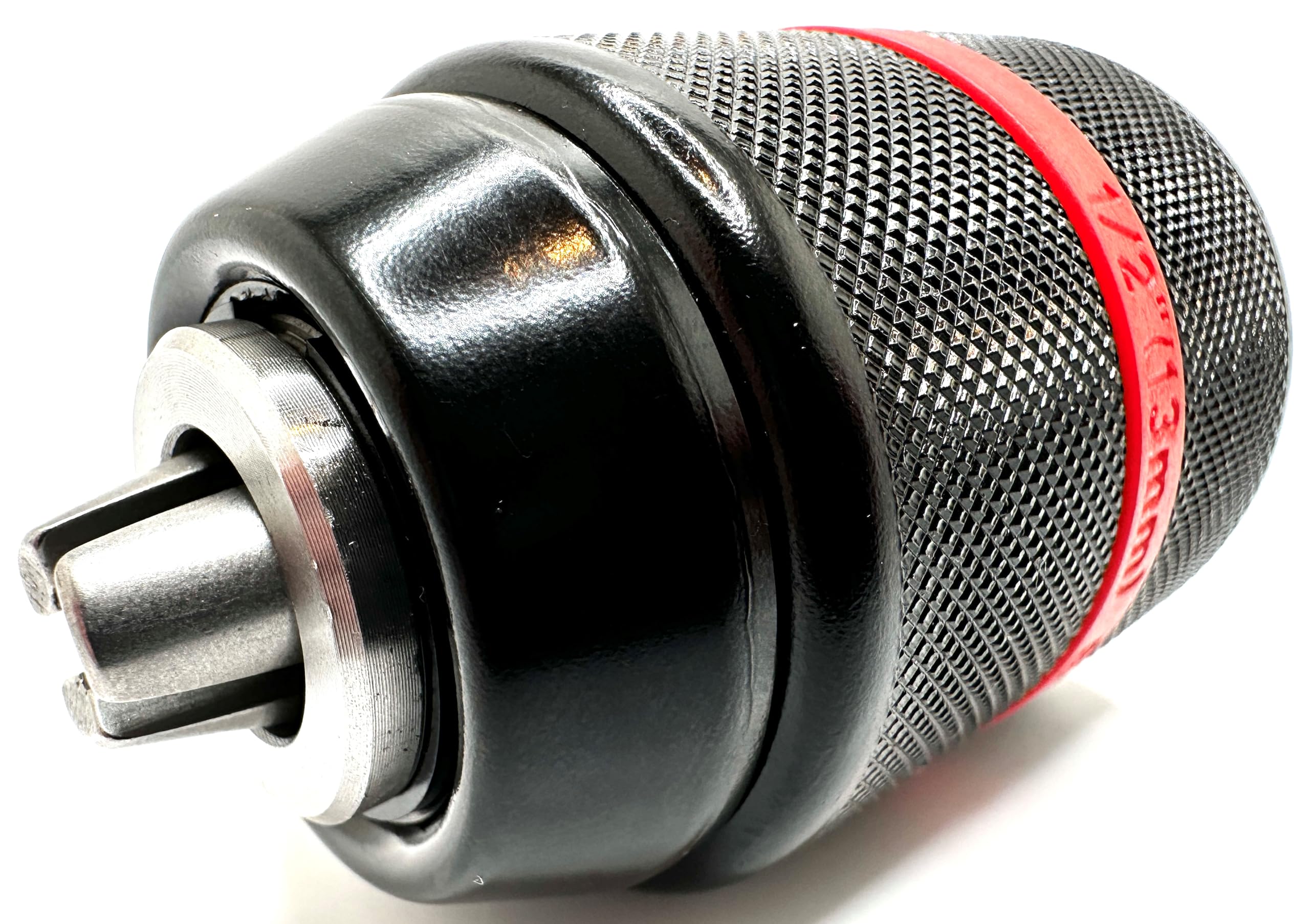 Portabrocas sin llave de 1/2 pulgada para herramientas de lijadora pulidora roscada de 5/16-24, capacidad de 0.08 a 0.5 pulgadas, portabrocas autoapretable, accesorio de actualización para