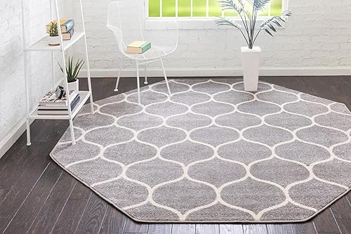 Miniatura 392 de Rugs.com Lattice Frieze Collection Alfombra – 4 x 6 pies, alfombra mediana negra perfecta para salas de estar, comedores grandes, planos abiertos