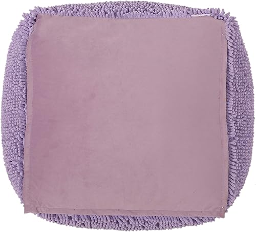 Miniatura 8 de Christopher Knight Home Moloney Puf redondo - Microfibra chenilla - Lavanda