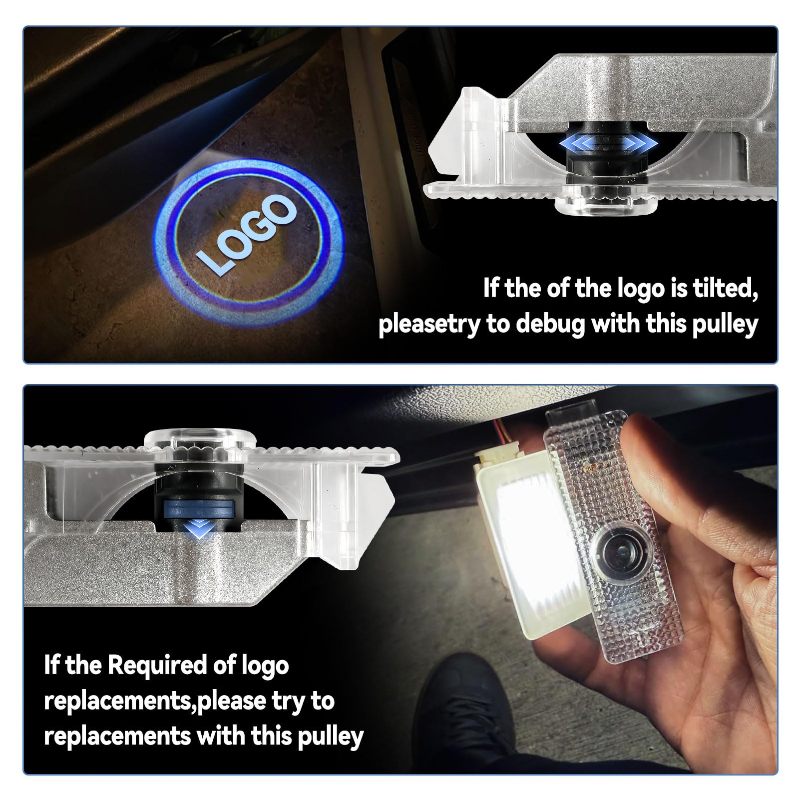 Amazon.com: 4-Pack Led Car Door Light Projector with 8 Pattern