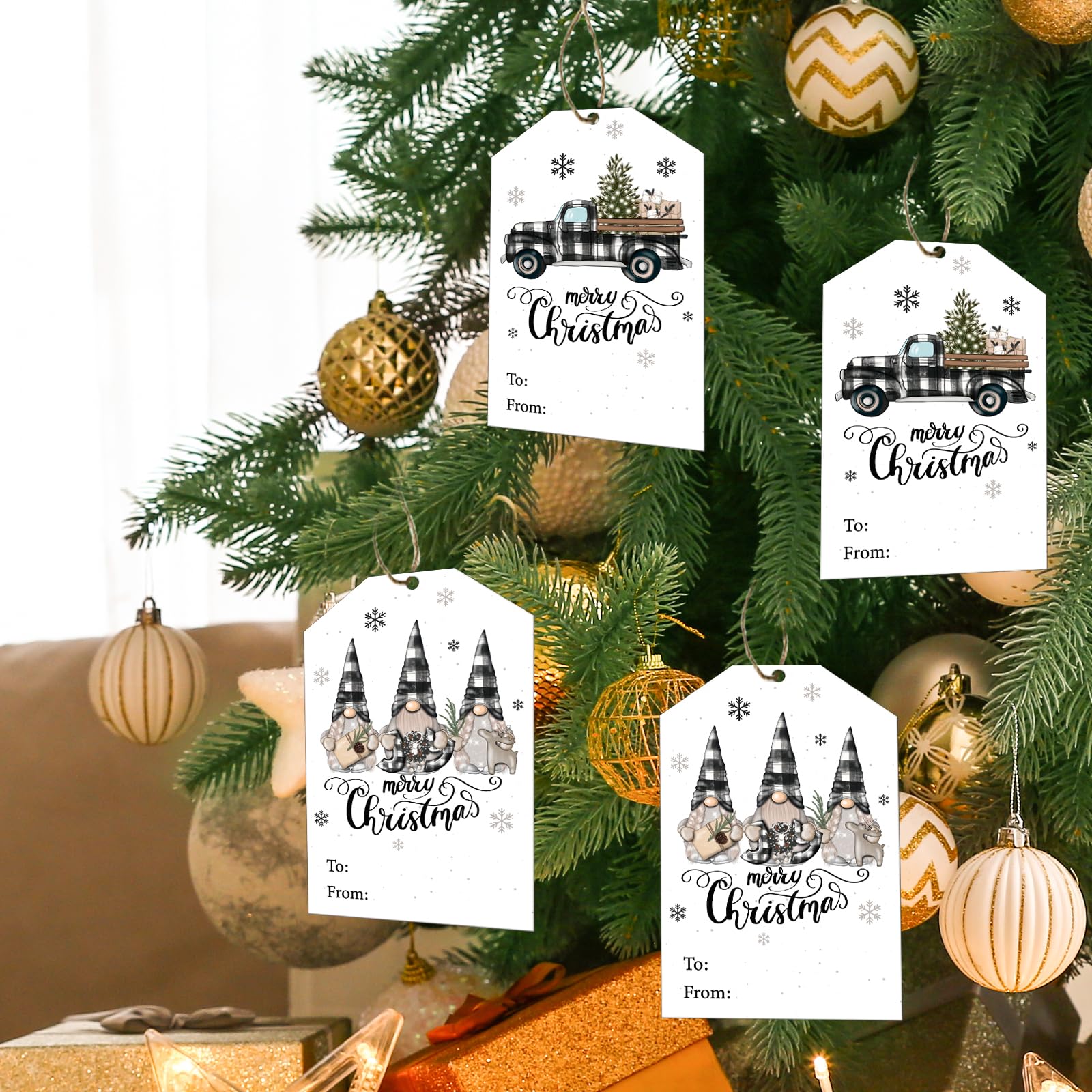 amazon-com-christmas-gift-tags-black-and-white-truck-tags-with-hemp-rope-merry-christmas-holiday-hanging-paper-labels-buffalo-plaid-check-christmas-gnomes-gift-tags-for-winter-xmas-gift-party-favor for Free Printable Black And White Christmas Tags Amazon.com : Christmas Gift Tags Black and White Truck Tags with Hemp Rope Merry Christmas Holiday Hanging Paper Labels Buffalo Plaid Check Christmas Gnomes Gift Tags for Winter Xmas Gift Party Favor for Free Printable Black And White Christmas Tags