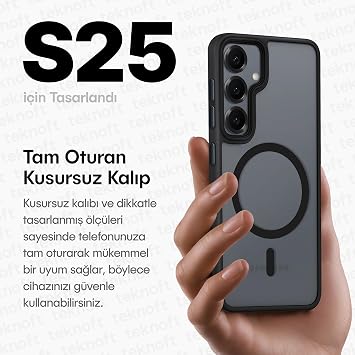 Ultra Strong Soft Silicone Shockproof Matte Case Compatible with MattPro Series Magsafe for Teknoft Samsung Galaxy S25