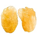 Amazing Gemstone Citrine Raw Crystals and Healing Stones, Natural Rocks for Tumbling - DIY Raw Stones and Crystals, 2 Pieces