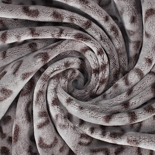 Miniatura 5 de MACEVIA Manta de franela de forro polar con estampado de leopardo para mujer, manta suave con estampado de guepardo 3D, acogedora y cómoda para