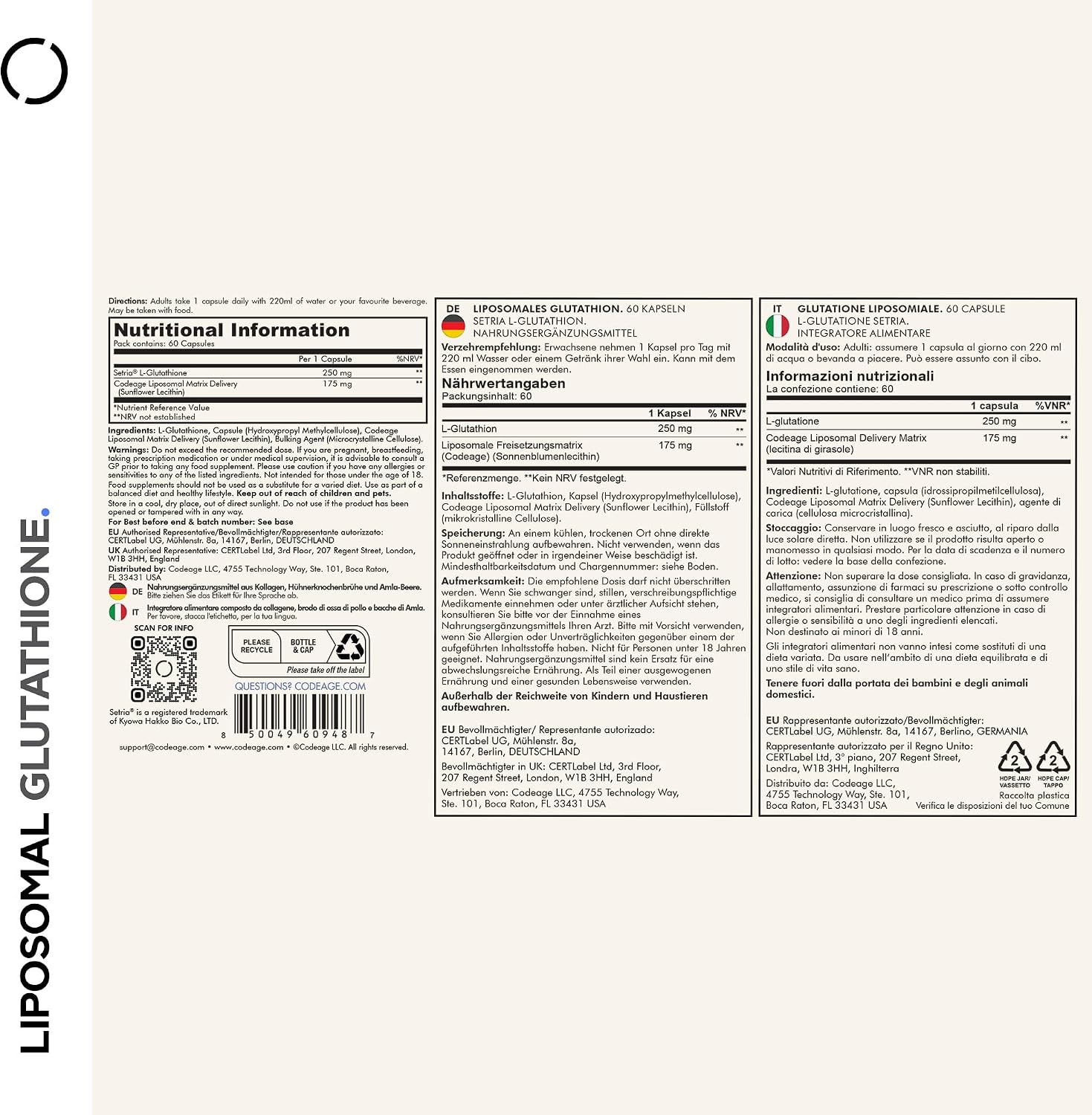 codeage liposomal glutathione setria Glutathione, Setria, Reduced L-Glutathione, 60 Capsules in Dubai, United Arab Emirates Count:BPC-157 (#30 ct) 20% IRON DEXTRAN + Bestseller