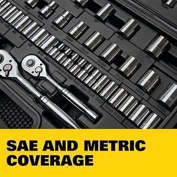 STANLEY Mechanics Tool Set, 85 Piece, 1/4 & 3/8 in Drive (STMT71651)