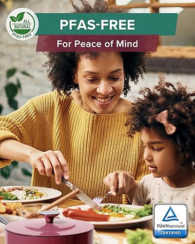 Miniatura 4 de Nuwave Lux - Colección de utensilios de cocina prémium de 13 piezas, cerámica azul Duralon Healthy G10 antiadherente, ultra duradero, sin PFAS,