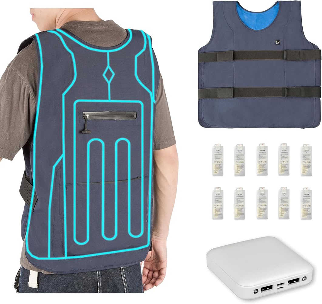 Amazon.co.jp: [AnT] 2024年モデル 水冷服 ベスト 冷水服 ダイレクト