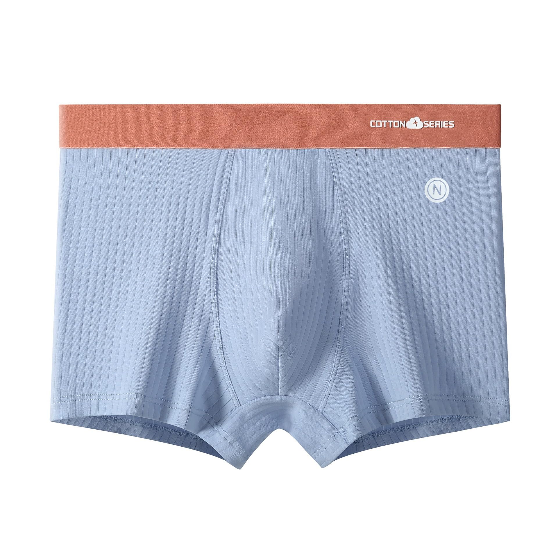 jkaur Men's Cotton Underwear Boys Comfortable Breathable Innerwear Light Blue-picture-42