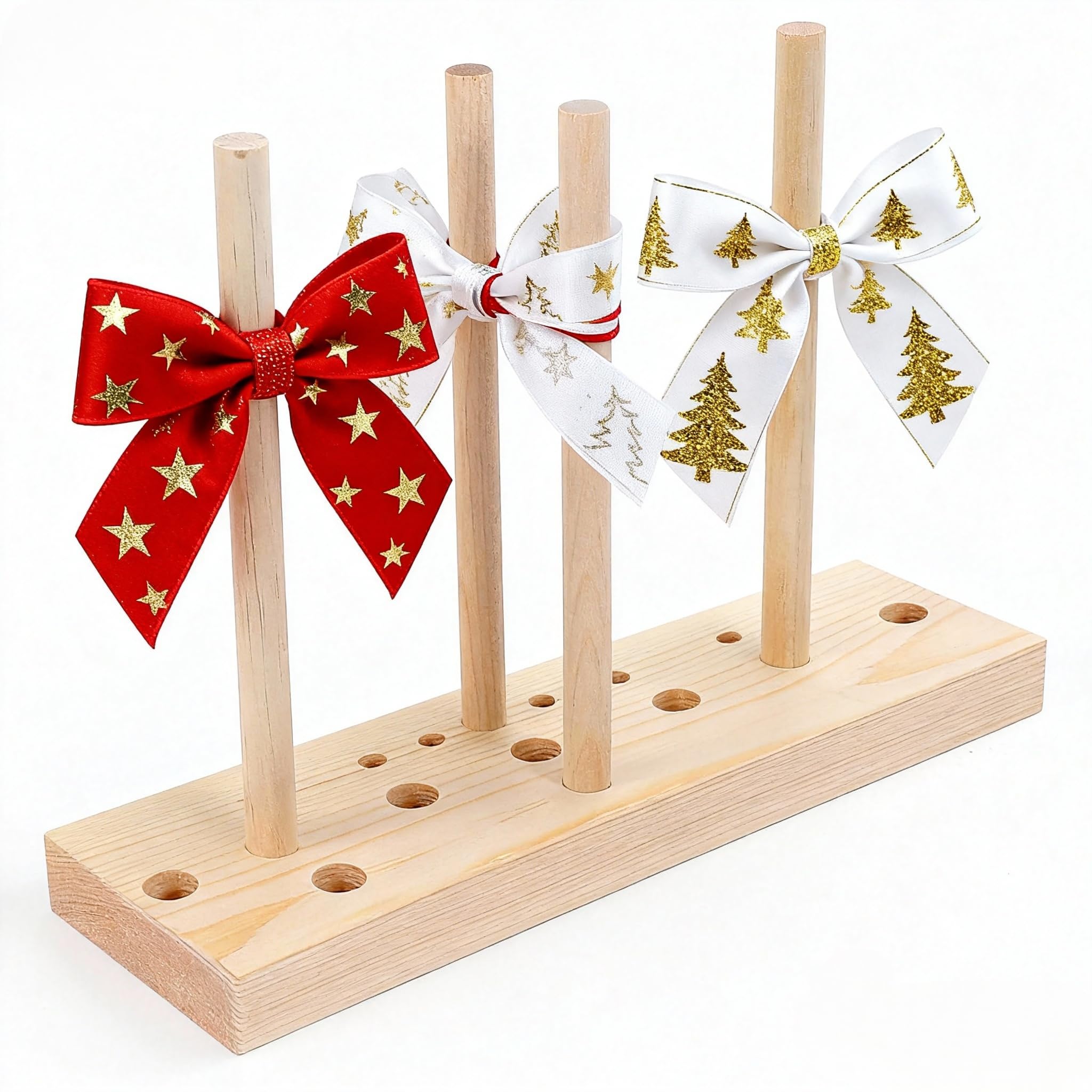 Machine pour faire des nœuds en bois 5 en 1 Kisangel pour couronnes de Noël