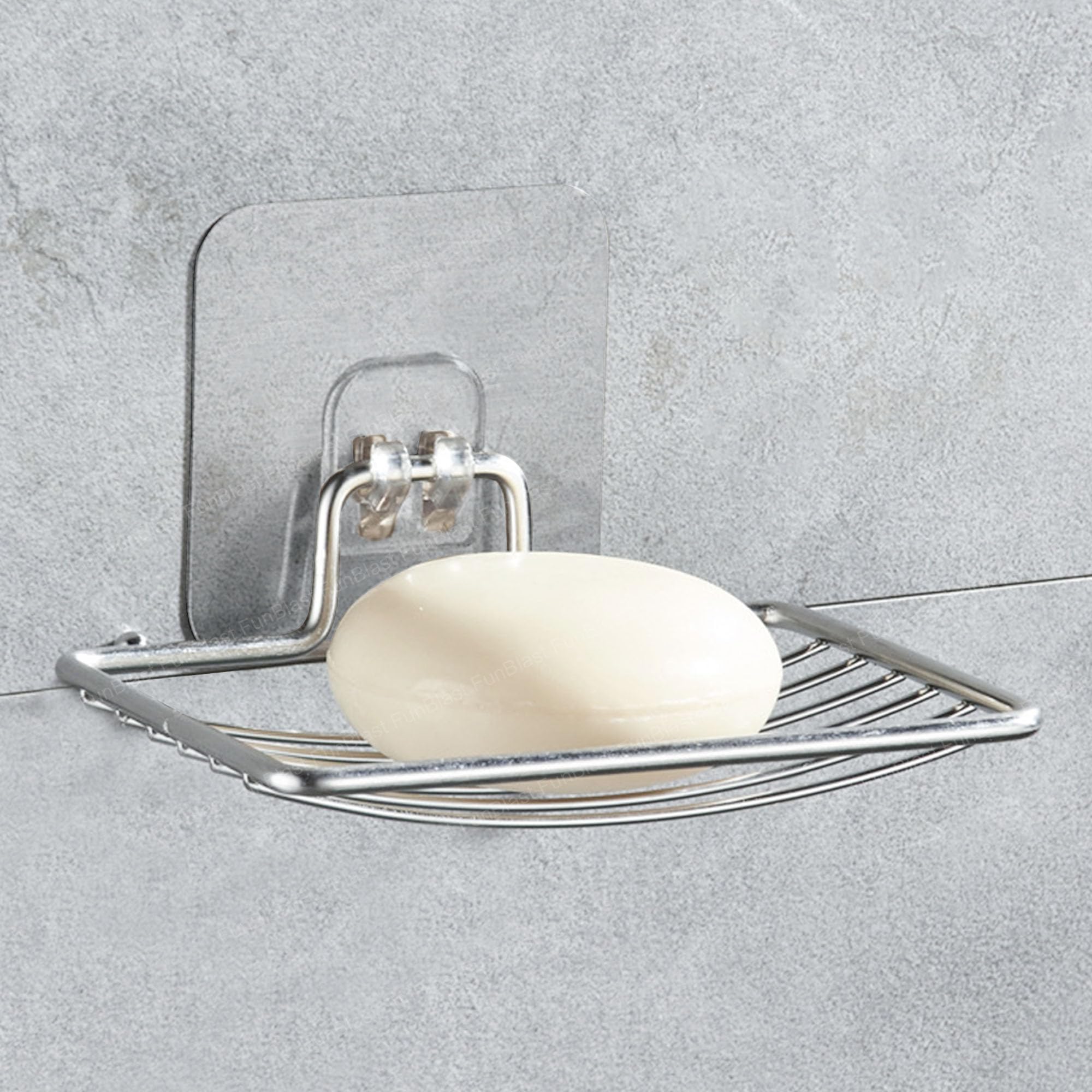 FunBlast Soap Holder for Bathroom - Stainless Steel Self Adhesive Soap Holder for Bathroom, Soap Stand for Kitchen Sink Soap Holder Adhesive, Soap Case for Shower, Bathroom, Tub & Kitchen Sink (B0DBDK88M6) Amazon Price History, Amazon Price Tracker