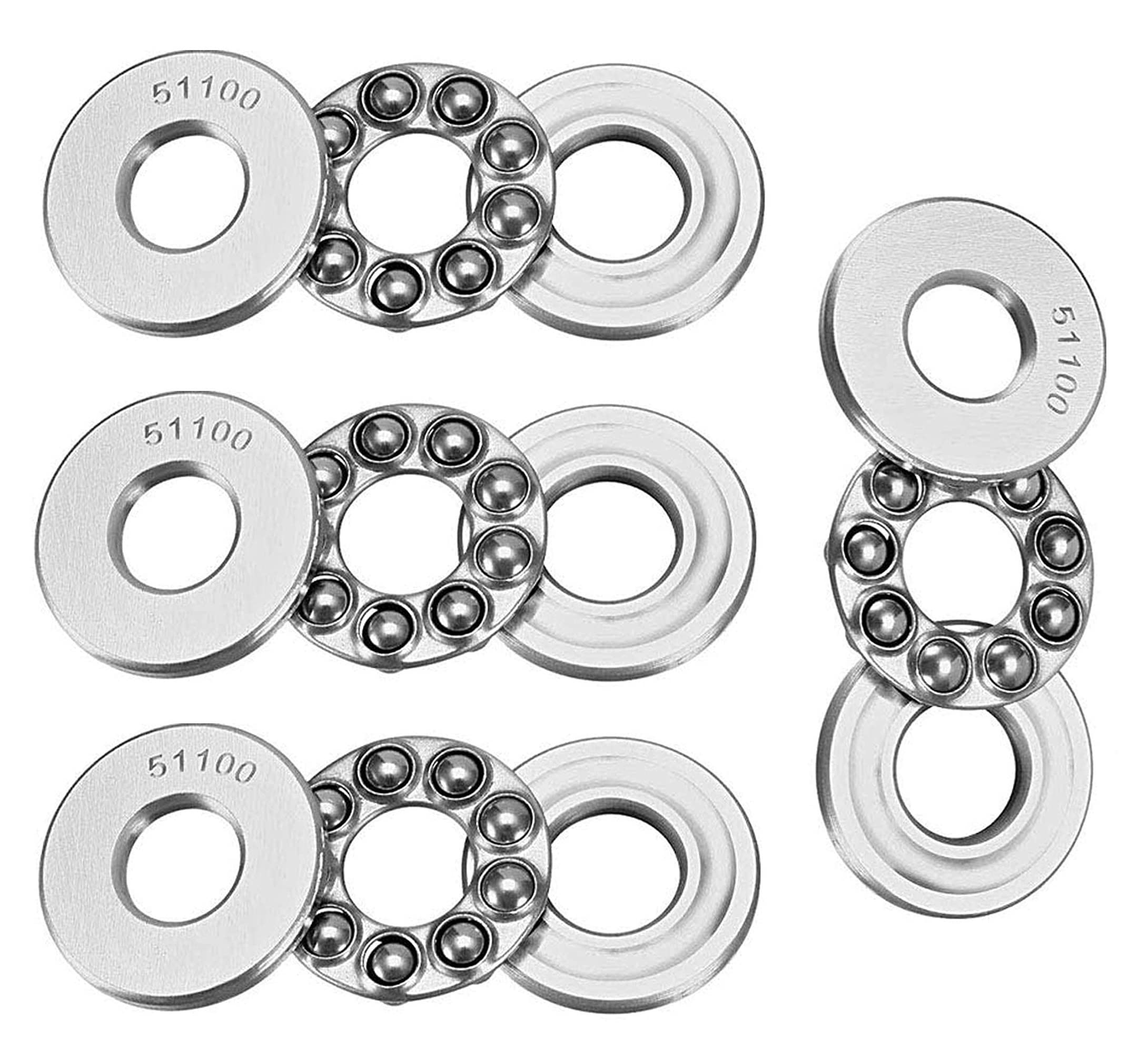 INVENTO 4Pcs 51100 10mm Axial Thrust Ball Bearing 10x24x9mm Single Direction carbon steel ball bearing (B09LSNZXV6) Amazon Price History, Amazon Price Tracker