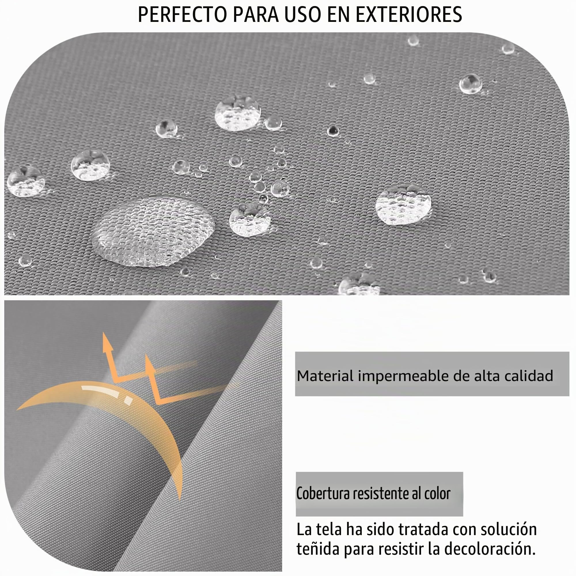 Cojín para banco de exteriores, cómodo cojín para banco, impermeable, con cintas, relleno grueso para muebles de jardín, 120 x 40 cm, gris claro