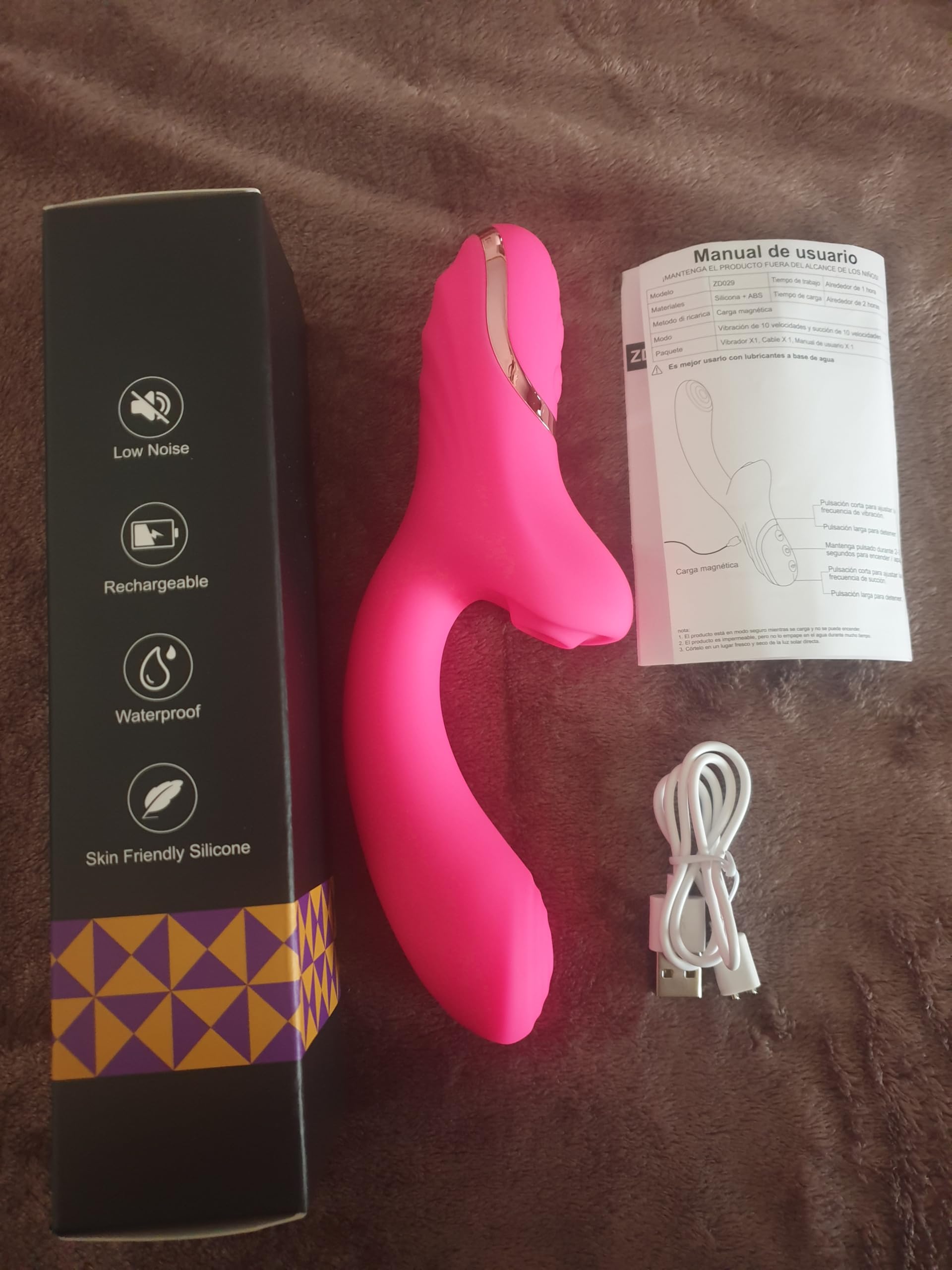 vibrador succionador mas vendido para mujer,juegos eróticos y sexuales,recargable con USB silicona,suave y grande resistente al agua 10 modos de vibración × 10 Modos Más vendido xxl