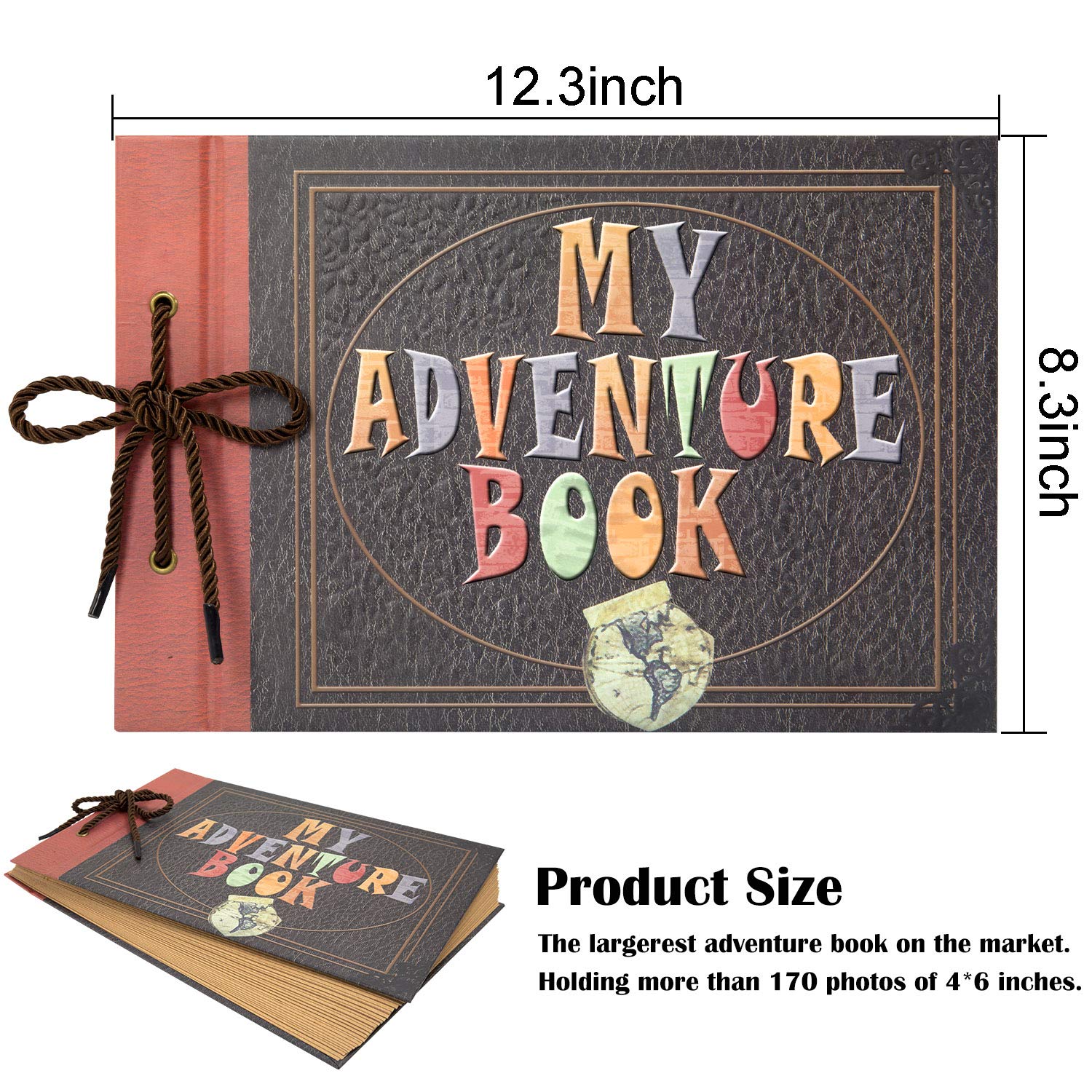 Refill Pages for Our Adventure Book TEOYALL Scrapbook Ablum 20 Sheets/ 40  Pages Expansion Pages Extra Pages (Brown)