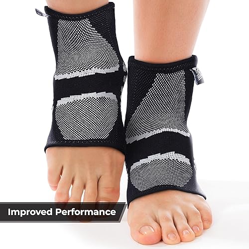 Miniatura 6 de Nordic Lifting Mangas de compresión de tobillo (1 par) - Soporte para recuperación y prevención de lesiones - 1 año de garantía..