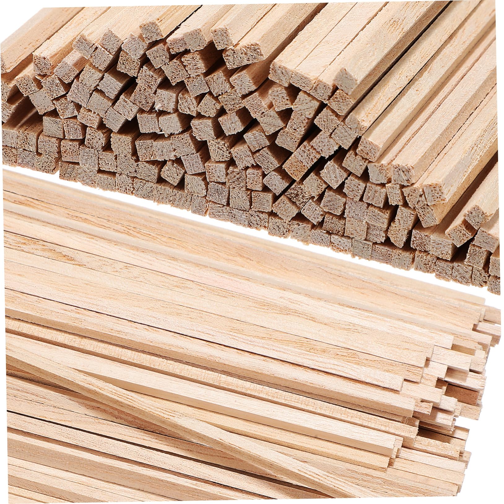 OSALADI 2 Sätze Holzstäbchen Unbehandelt Für Bastelprojekte Und Modellbau Für Diy Handwerksarbeiten 150 Stück * 2