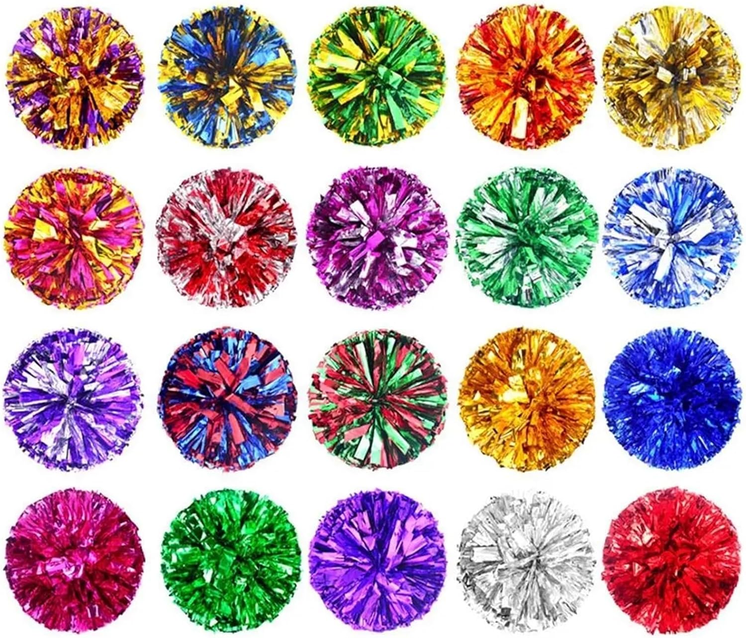 Dance Cheerleading Pompoms, Cheerleading Pom Poms 8 pcs 28 cm Multicolor