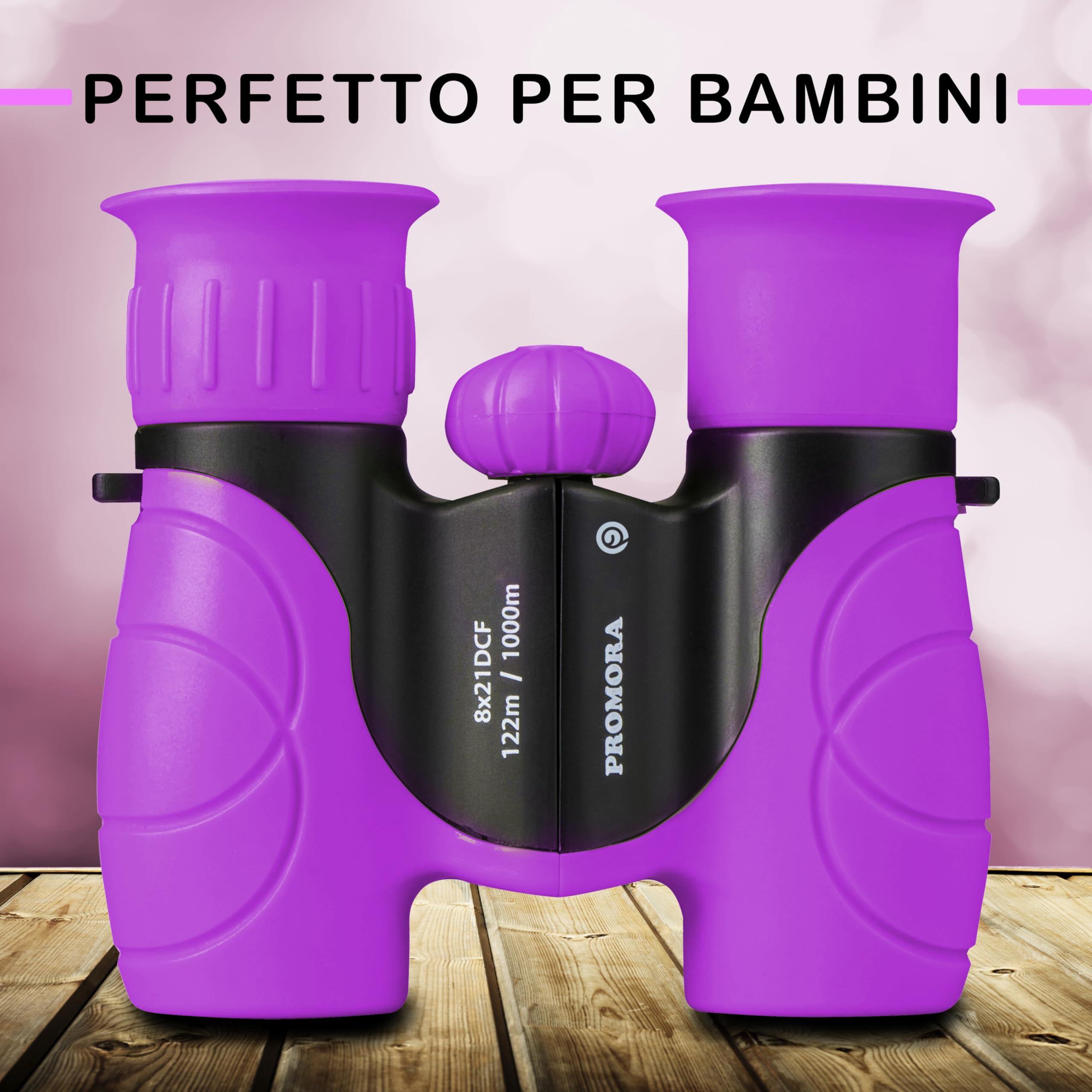 Binocolo Bambini - Regalo ottimale - pasqua - Forte ingrandimento 8X21 - Set Esploratore Completo con Lente d'Ingrandimento e Bussola - Giochi per bambino e bambina di 3-12 anni - La Pasqua