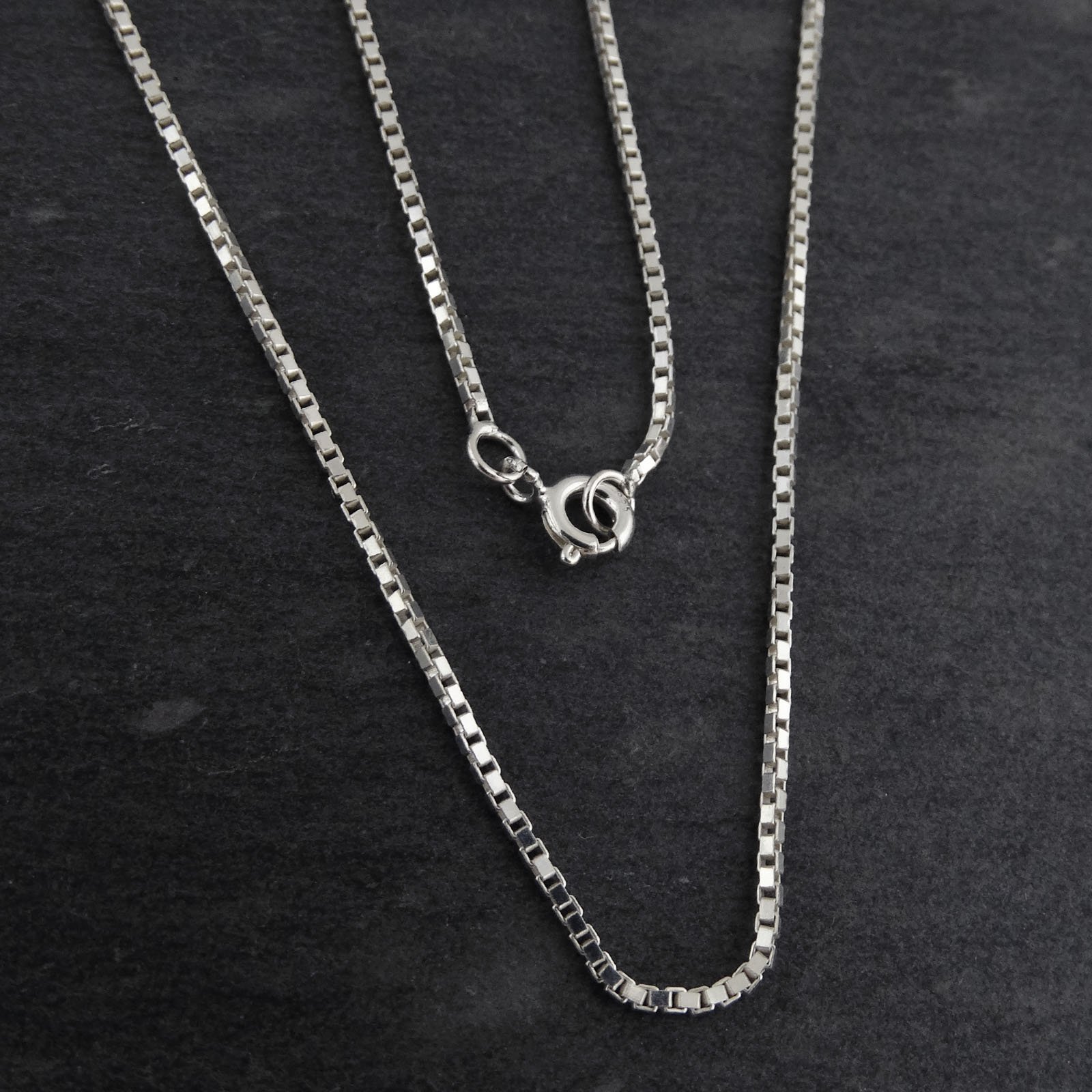FashionJunkie4Life Collana a maglie in argento sterling extra lunga da 1,2 mm, 66 cm, 81 cm, 86 cm, 96,5 cm, Metallo