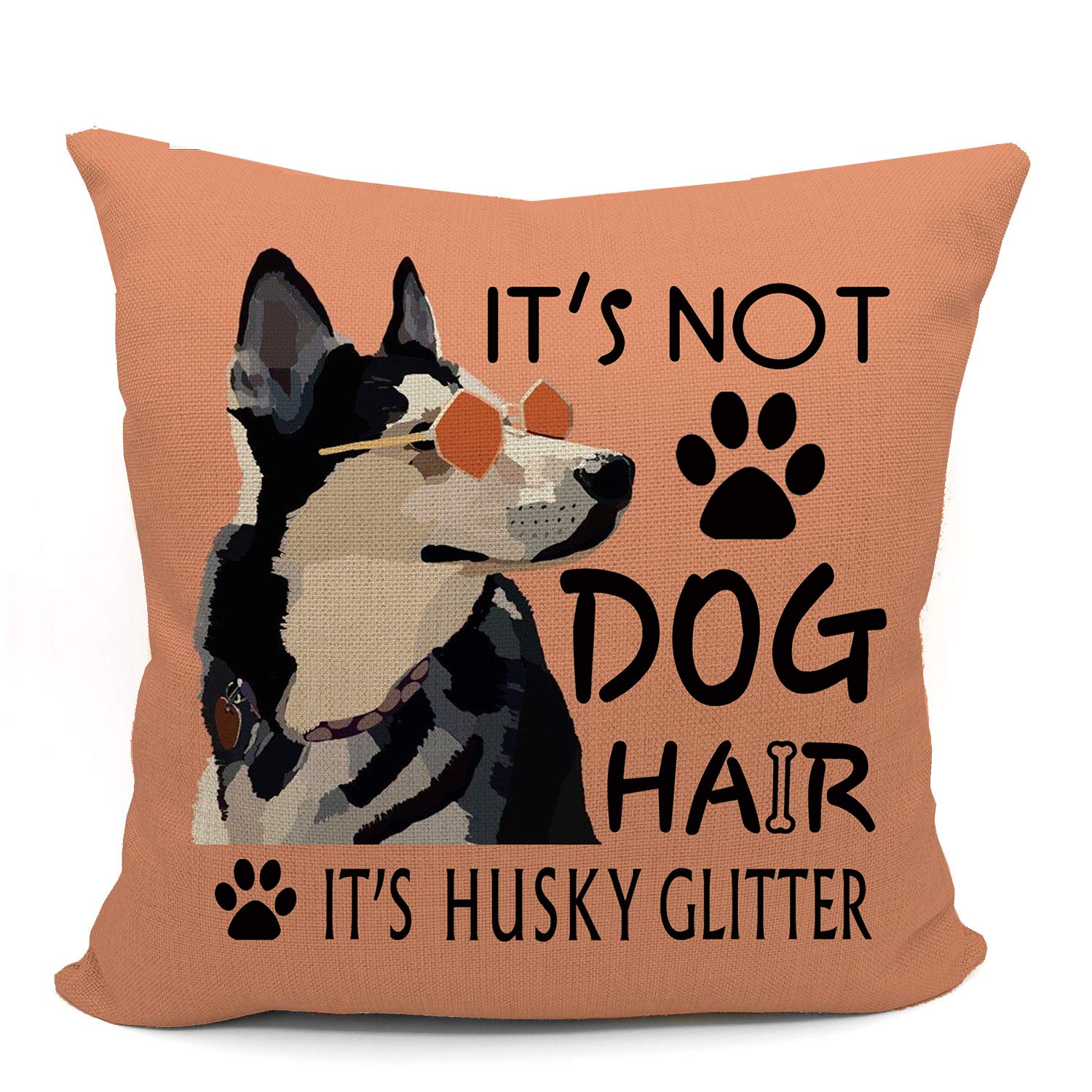 Mancheng-zi Husky Pillow Covers 18x18 Siberian Husky Gifts for Lovers