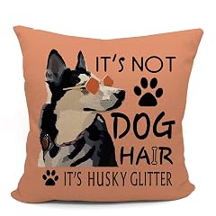 Mancheng-zi Husky Pillow Covers 18x18 Siberian Husky Gifts for Lovers