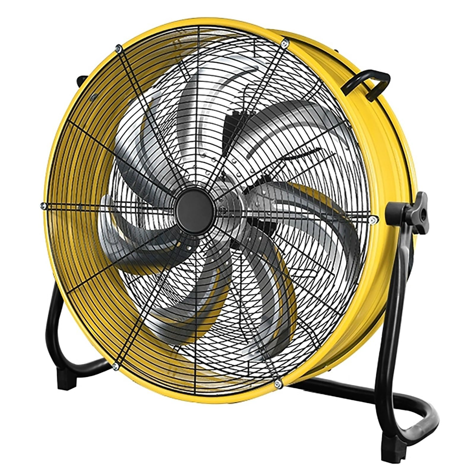 Ventola da Pavimento Industriale, Ventilatore Resistente del Tamburo 20 Pollici 3 velocità Potente Flusso d'Aria per Il Magazzino del Garage dell'officina