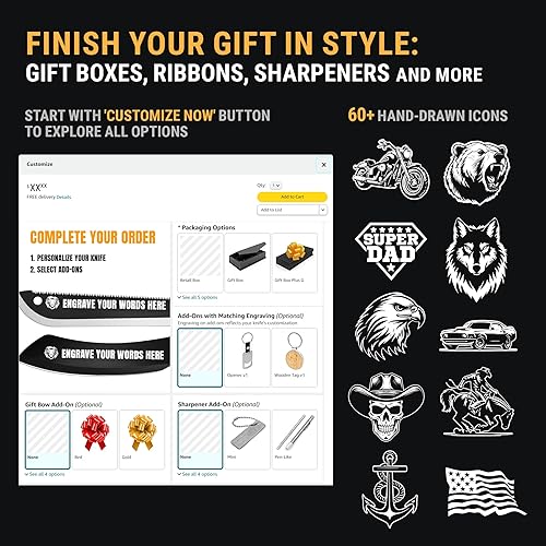 Miniatura 4 de Regalo de machete grabado, hoja de sierra afilada o opciones de parang con grabado láser personalizado, mango de goma antideslizante para campistas