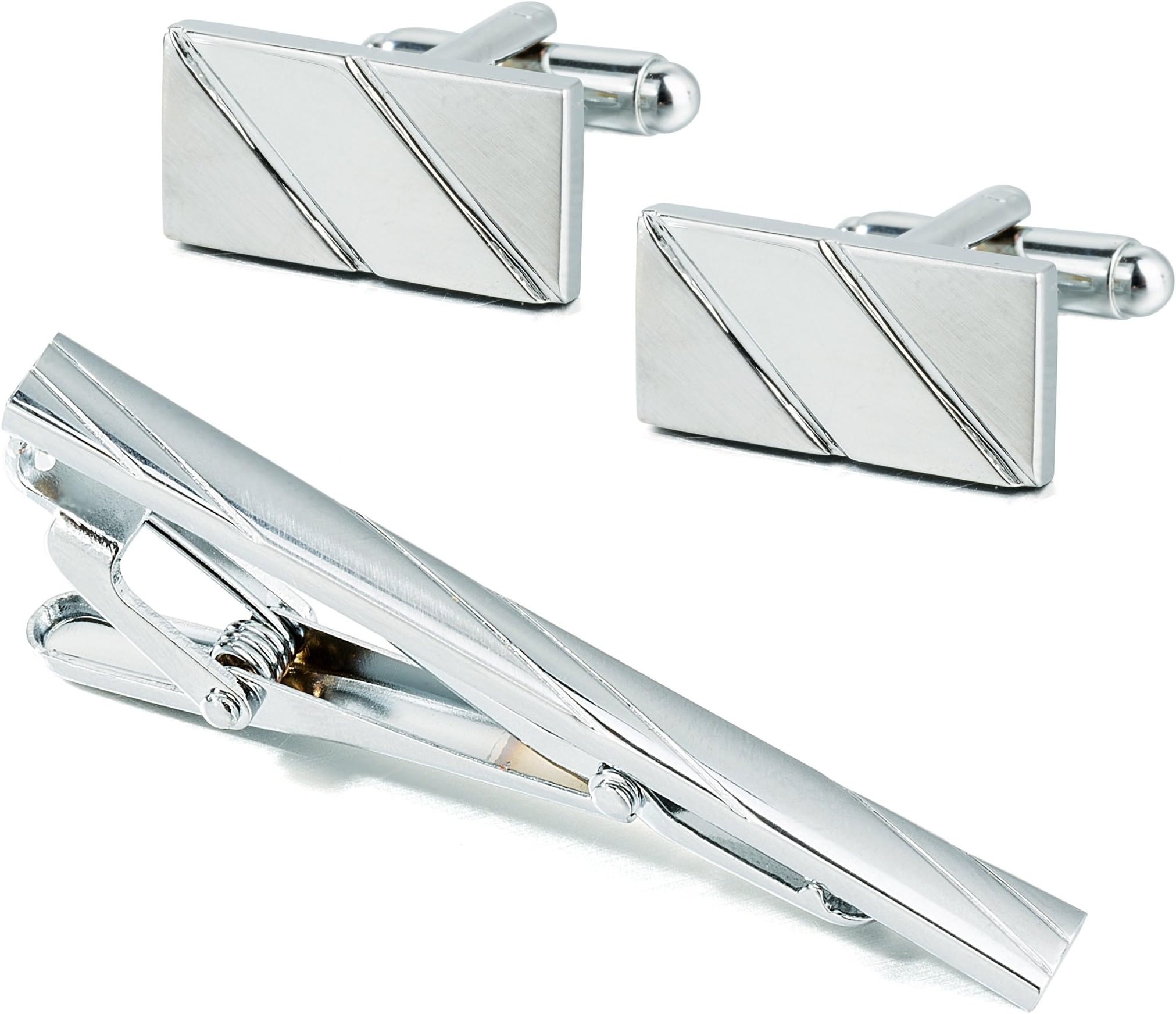 Cufflinks for Men Tie Bar Clips Necktie Tie Clips Set Shirts Wedding Business