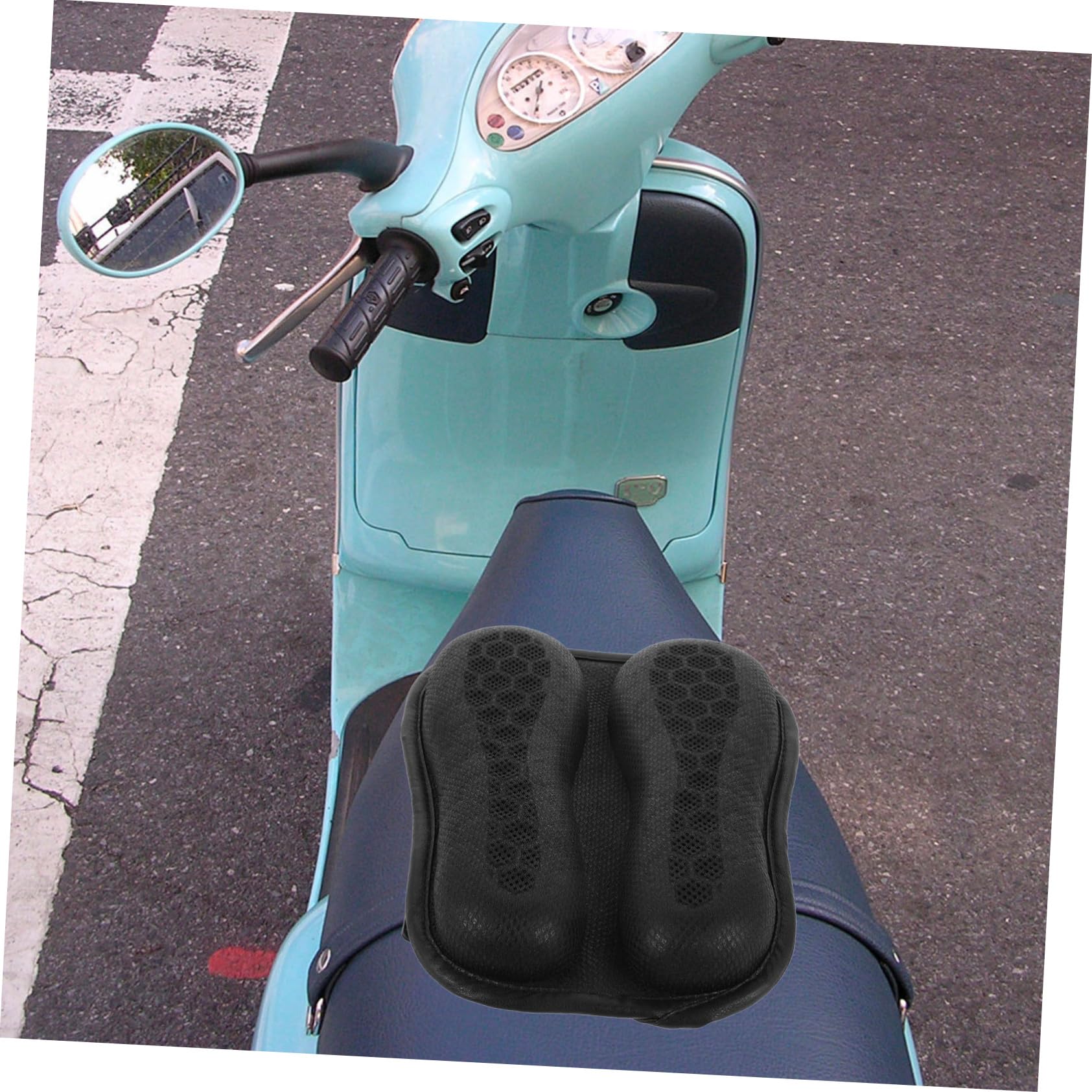 Cuscino Per Sella Da Moto in Gel Traspirante a Nido D'ape, Coprisedile Antiscivolo e, Accessorio Per Motociclisti Per Viaggi Lunghi e Uso Estivo