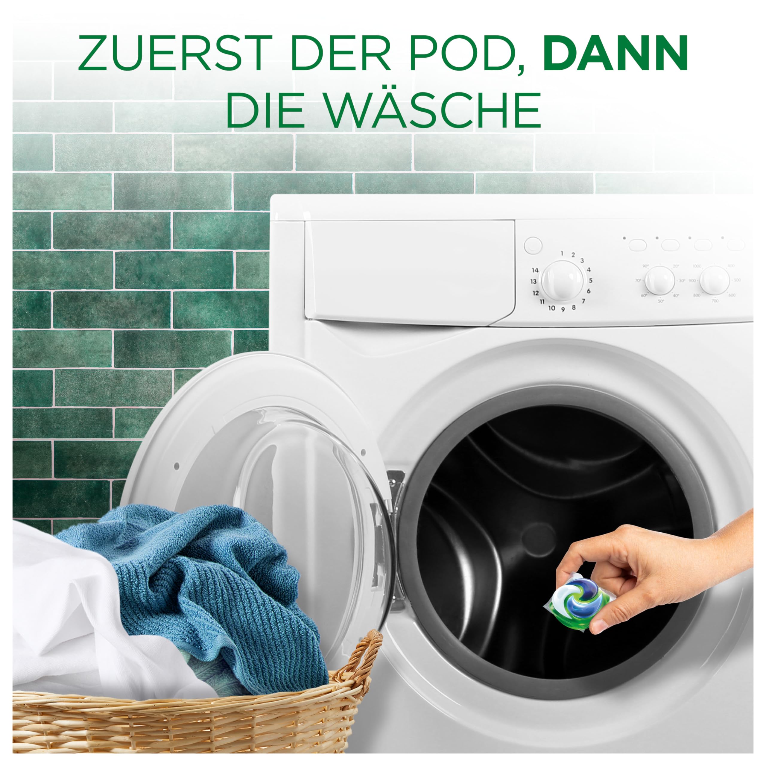 Ariel All-in-1 PODS Flüssigwaschmittel-Kapseln 76 Waschladungen + Lenor Unstoppables Wäscheparfüm Duft von Ariel 300g