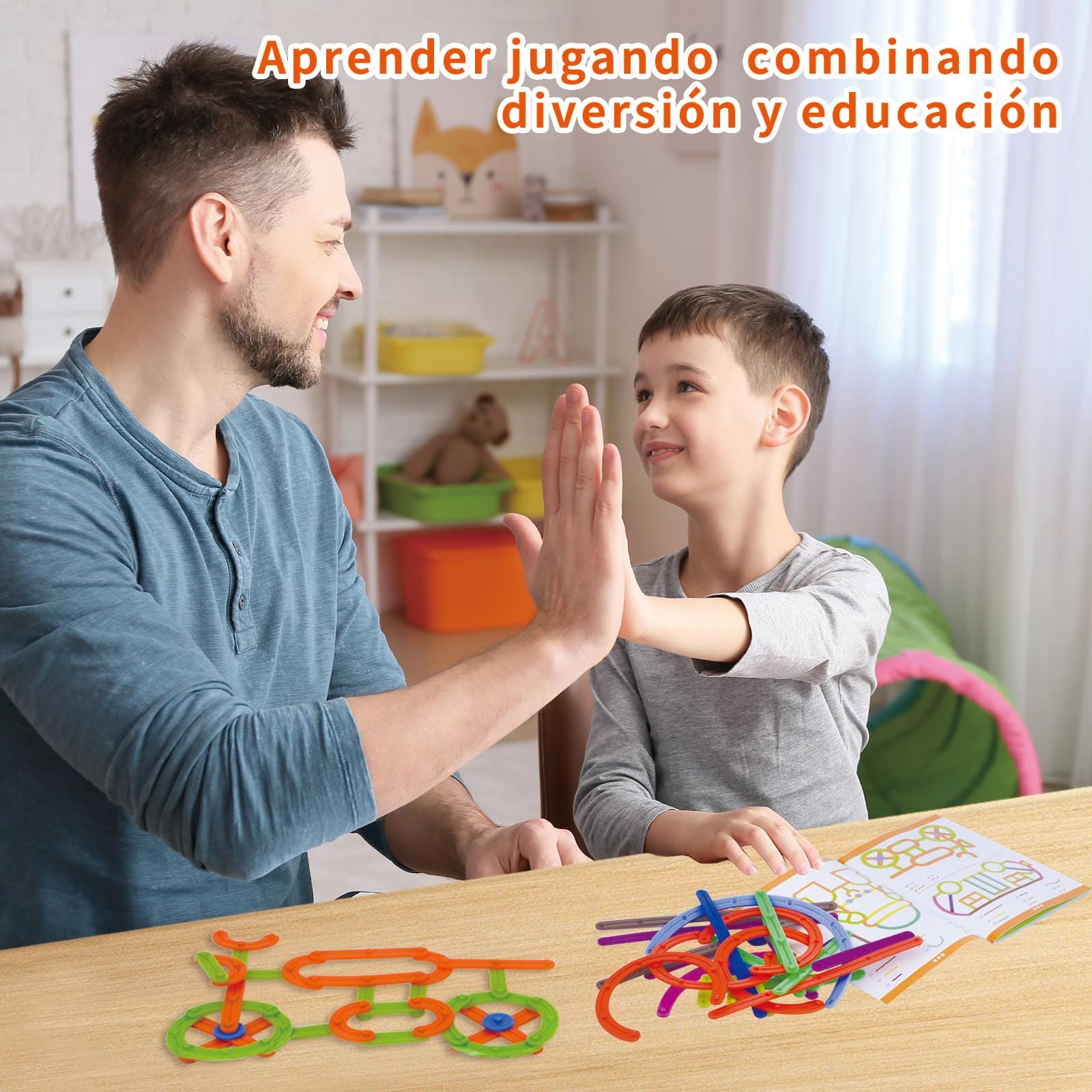 Juguetes Montessori 3 4 5 Años, Puzzle Tangram Rompecabezas Niños, Juguetes Educativos, Motricidad Fina, Coordinación Ojo-Mano, Montessori 3 Años, Regalo Niño Niña 3–5 Años