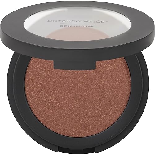 bareMinerals Gen Nude Powder Blush, Mineral-Based Pressed Blush Powder, All Day Wear, Buildable Coverage, Matte Soft Focus Finish, Talc-Free, Vegan