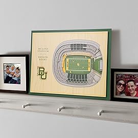 YouTheFan NCAA Baylor Bears 5-Layer StadiumView 3D Wall Art - McLane Stadium