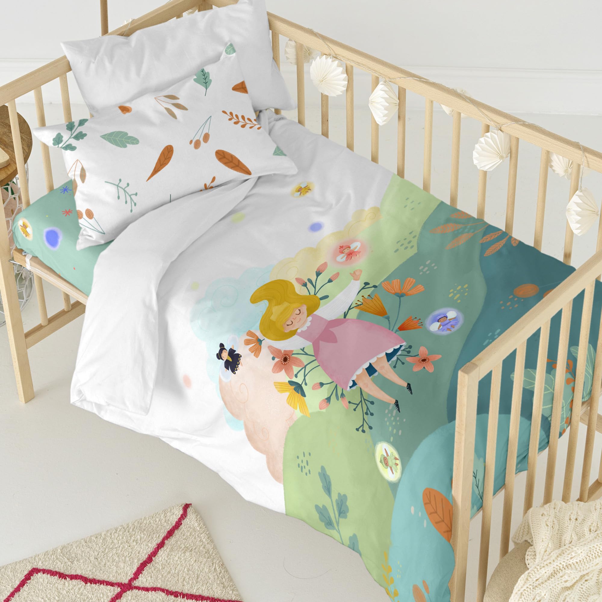 Juego nórdico cuna 100x135 parure lit bébé 2 pièces