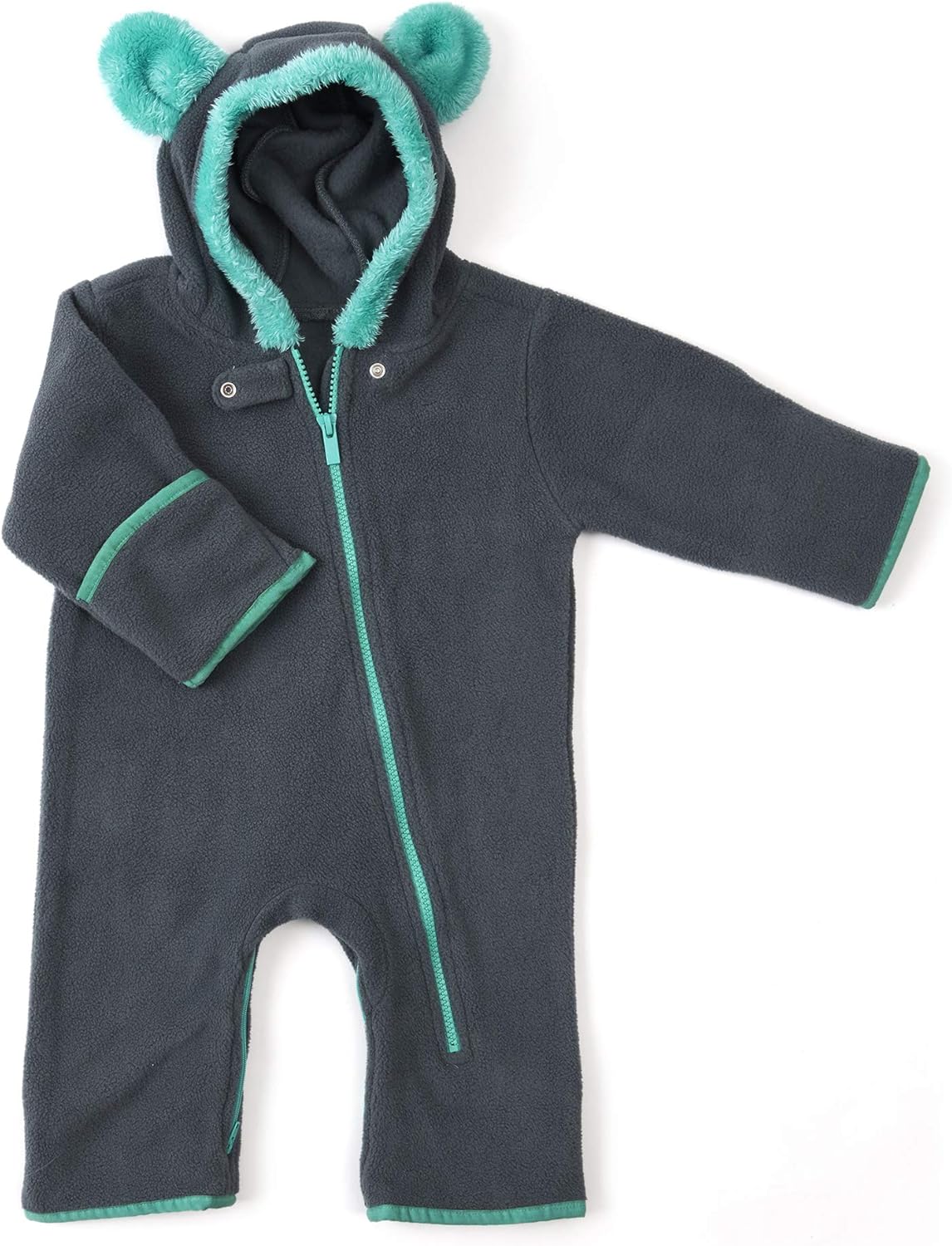 baby deedee baby-girls Fleece Baby Bunting - Warm Toddler Romper Costume, Cozy Infant Outerwear Hooded Kids Bodysuit - Image 4