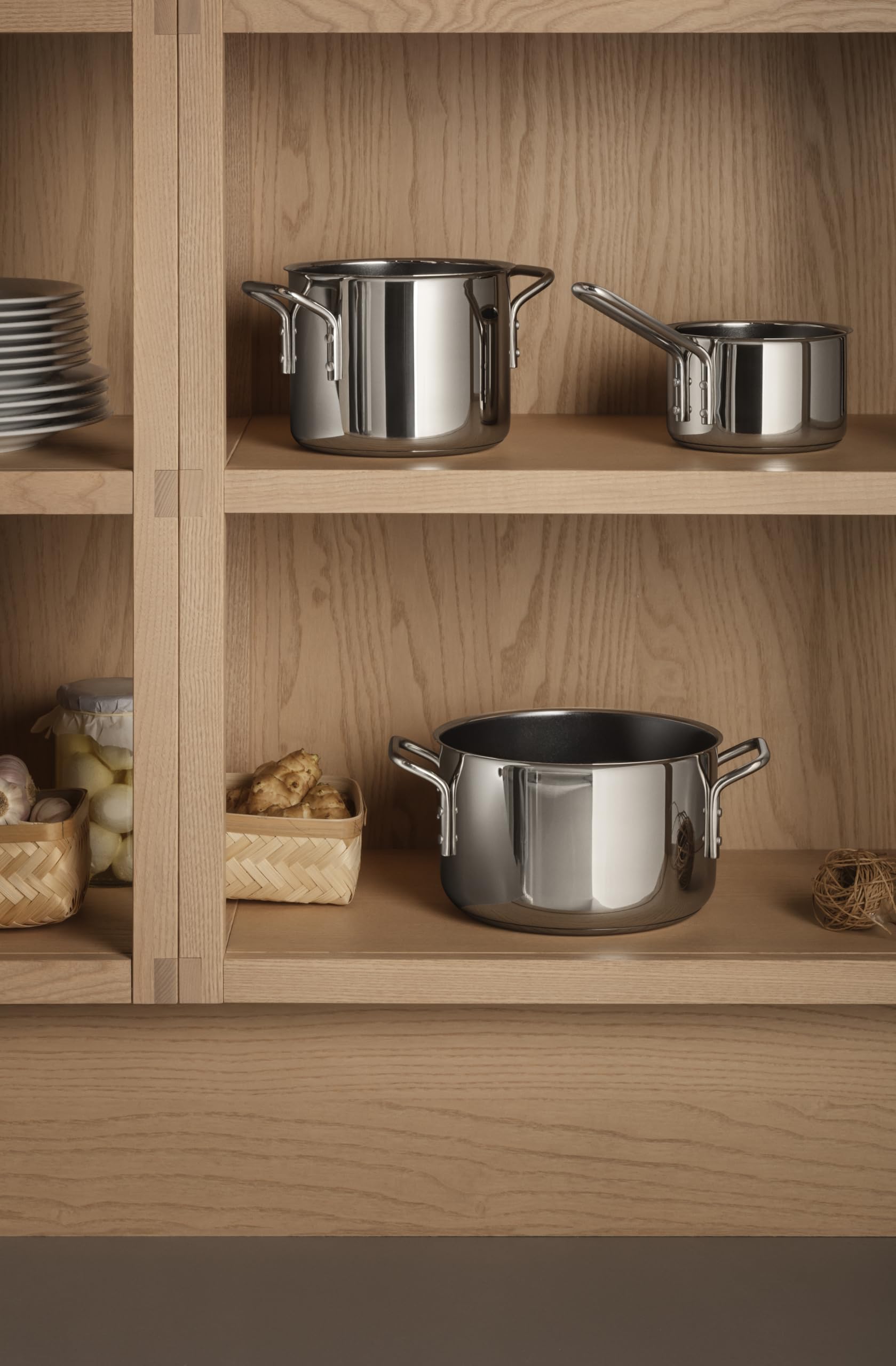 Eva Trio Kasserolle 1,1 l / 13 cm – Keramik Slip-Let® Antihaftbeschichtung | Polished Steel