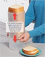 Vista 5 de Buddeez Bread Buddy Caja de Pan – Tapa Roja, Paquete de 2