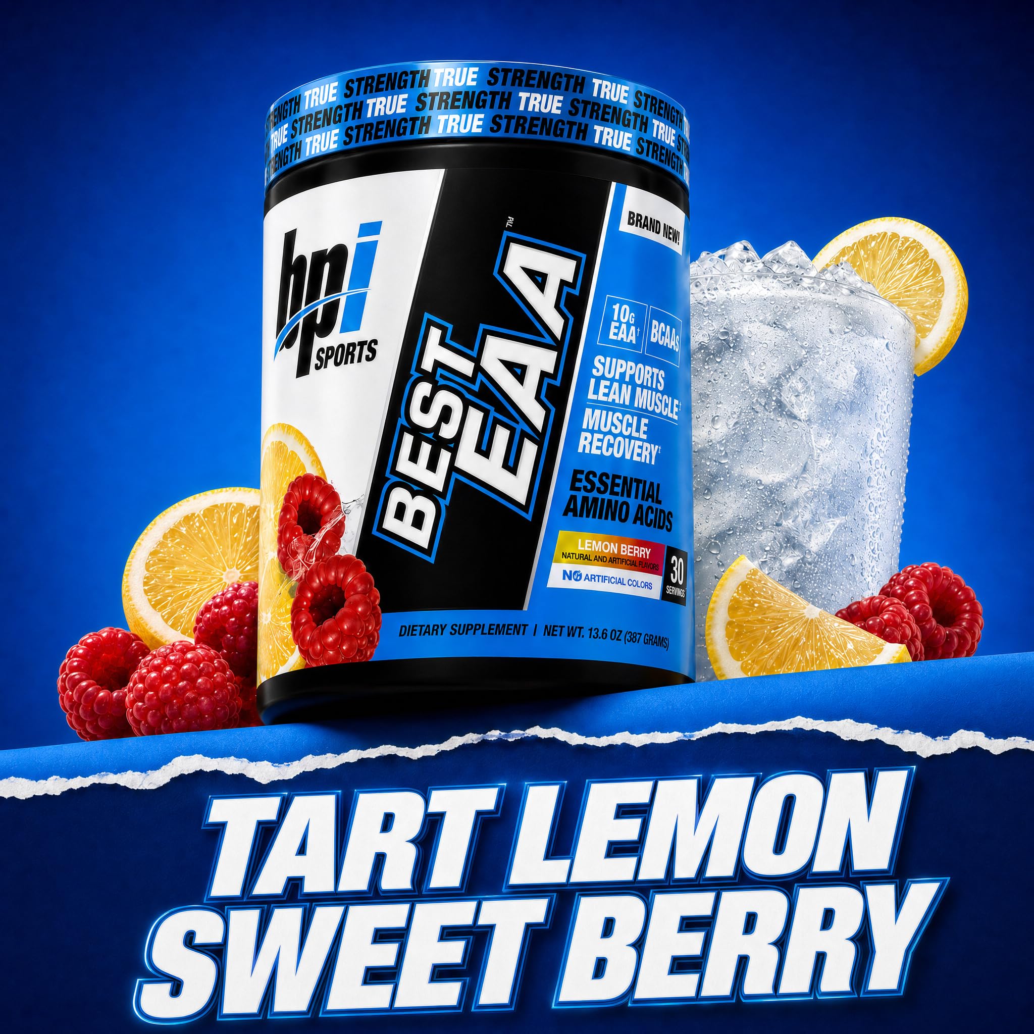 BPI Sports Essential Amino Acids EAA Powder - Pre, Intra & Post Workout Drink - BCAA Powder for Men & Women, EAA + BCAA + Hydration, Advanced Formula with 10g of EAA. (Lemon Berry) — Amazon image 3