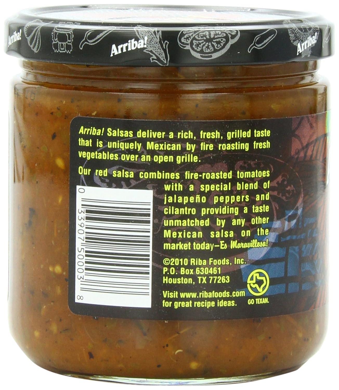 Arriba! Fire Roasted Mexican Mild Red Salsa, 16 Ounce Jars (Pack of 4)