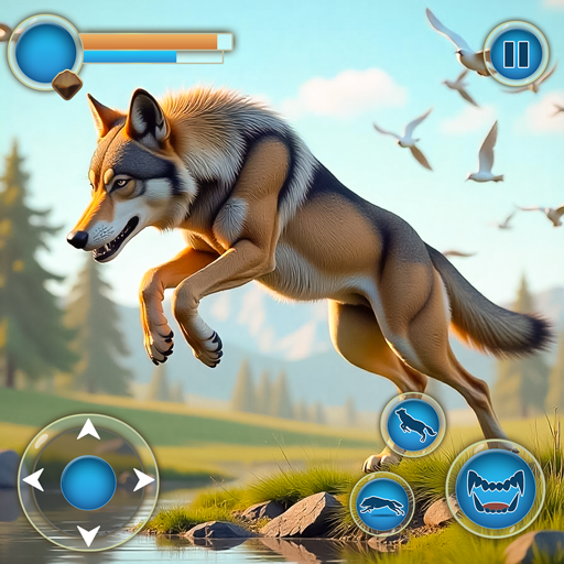 Wolf-Simulator: Wildtier-Kampf-Dschungel-Abenteuer 2025