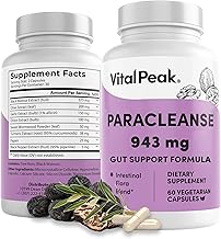 Reset Your Gut & Feel Lighter - ParaCleanse Herbal Supplements for Humans, Formula for Internal Balance, Digestive Comfort & a Clean, Fresh Start with Black Walnut, Wormwood & Olive Leaf (60 Capsules)