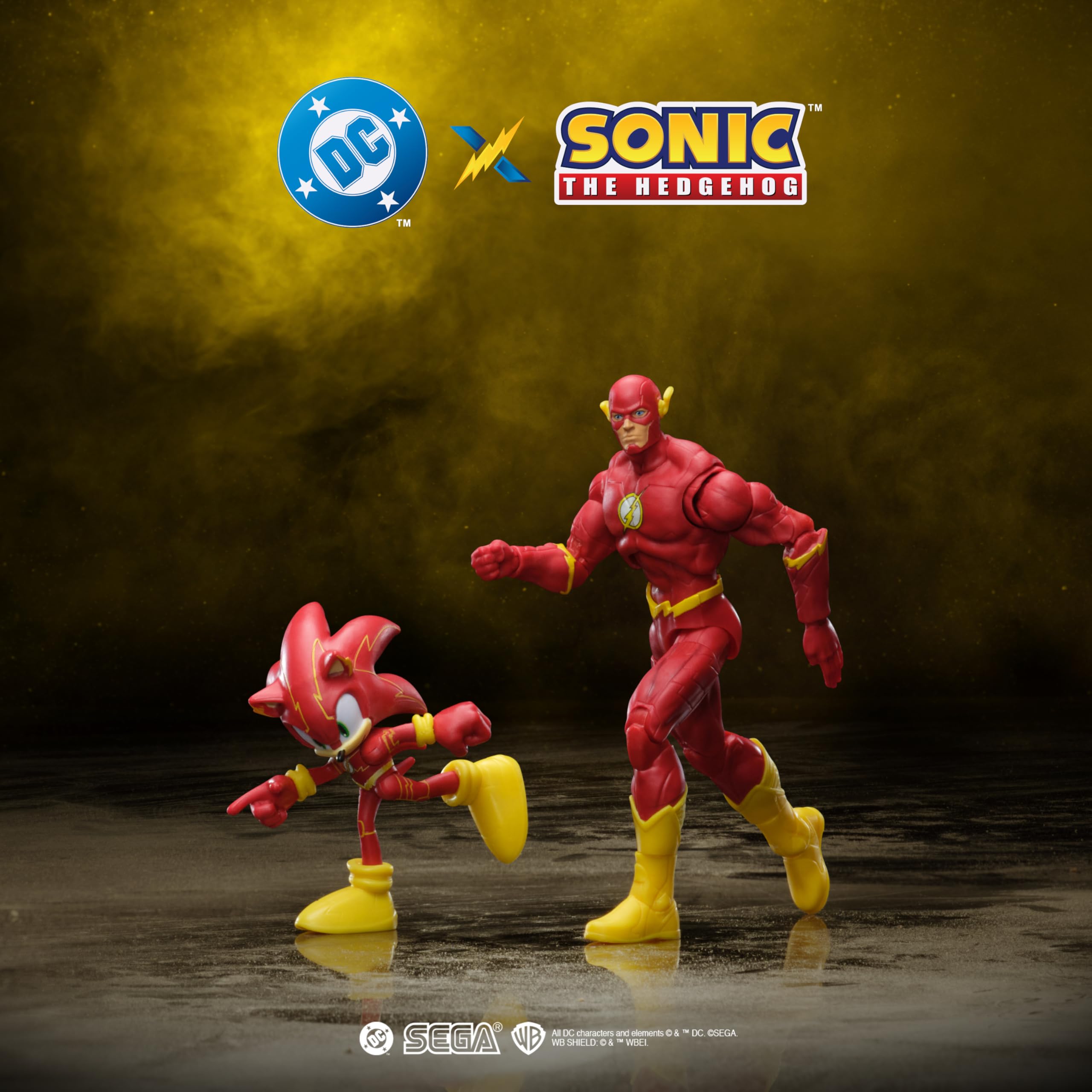 Pacote múltiplo DC x Sonic The Hedgehog e o Flash, oficialmente