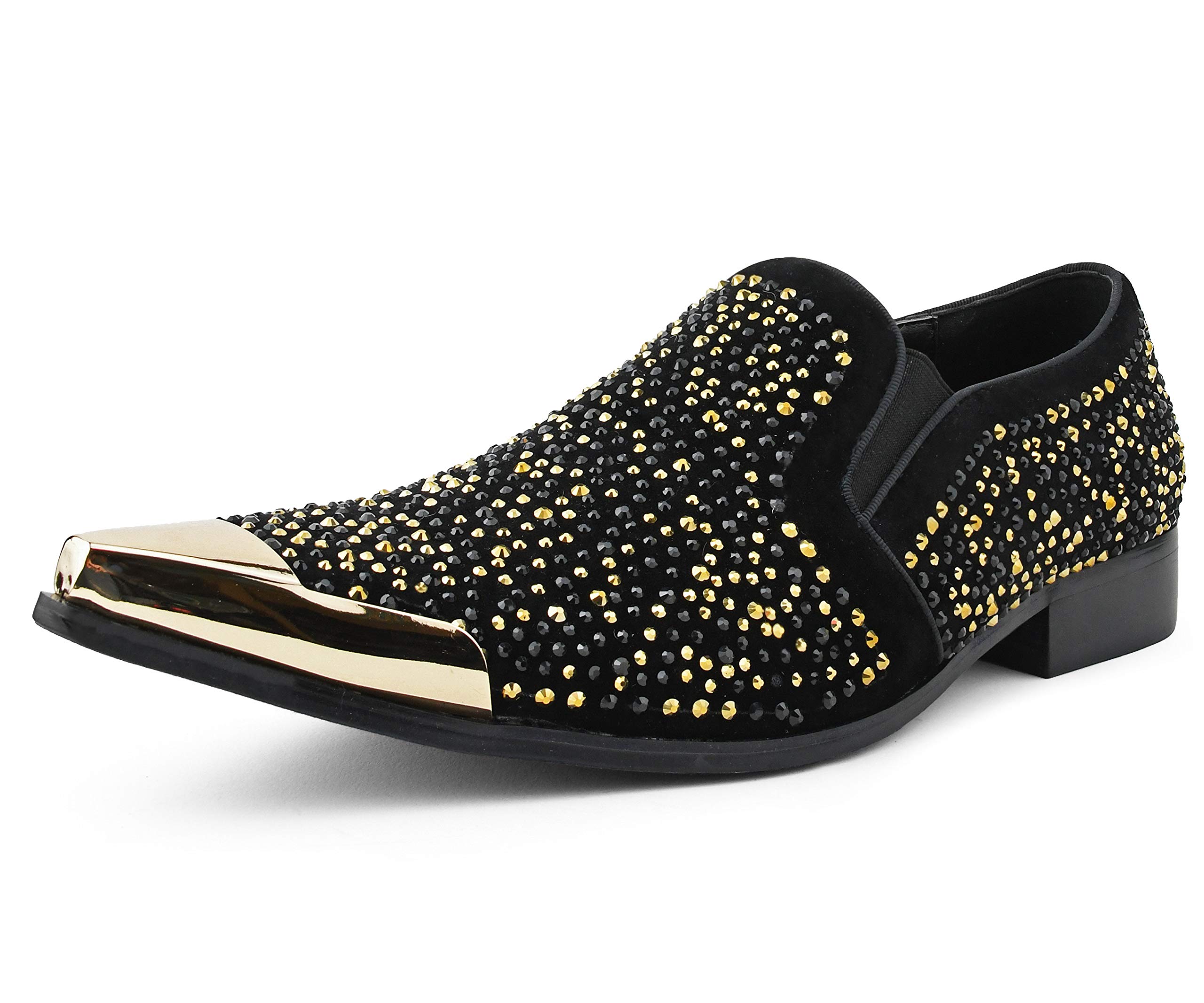 Bolano X Amali Dezzy Mens Dress Shoes Sparkling Loafers Men 