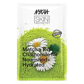 Skin Secrets Bubble Sheet Mask - Cleanses and Soothes Skin Impurities - Reduces Puffiness and Redness - Leaves Your Skin Feeling Fresh and Clean - Matcha Tea and Chamomile - 0.67 oz