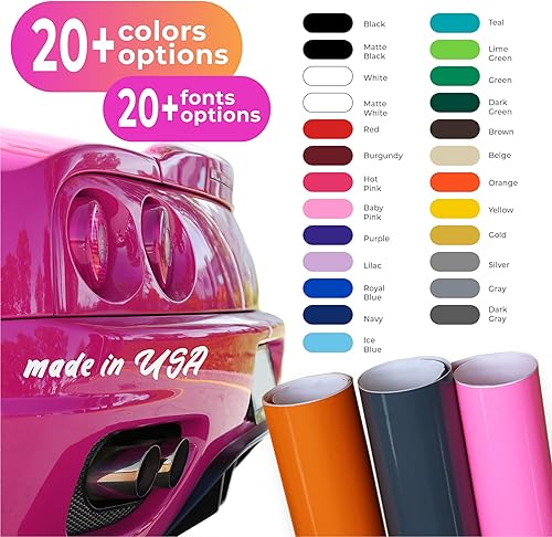 Miniatura 3 de Diseño personalizado con tu propio nombre – Calcomanía de vinilo personalizada – Letras de vinilo para automóviles, paredes, ventanas, computadoras