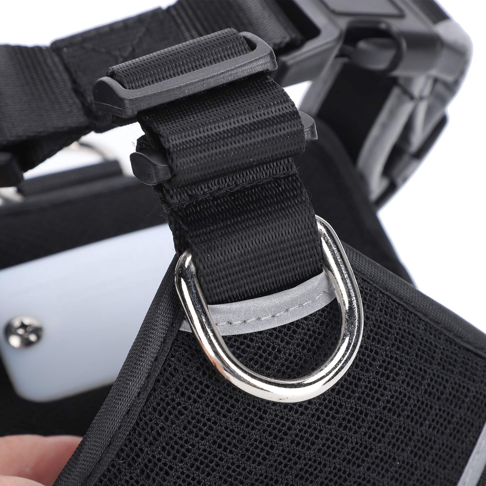 Arnés de Perro Vomekolight, arnés de Perro LED, Correa para el Pecho de Carga USB con Tira Reflectante Ajustable para la Seguridad Nocturna (S)
