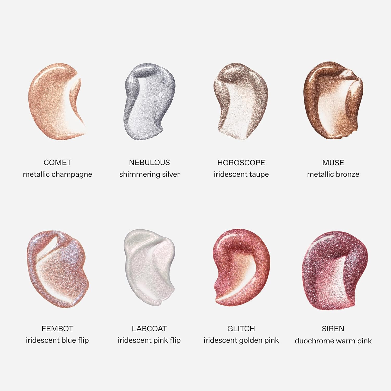 r.e.m. beauty by ariana grande Starlet Lustrous Liquid Eyeshadow in Fembot | High Impact Shimmering Color | Longwearing Crease Resistant Waterproof Formula | Lightweight Feel